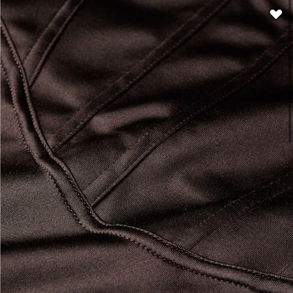 H&M | Dark brown fitted corset style dress - Picture 2 of 9